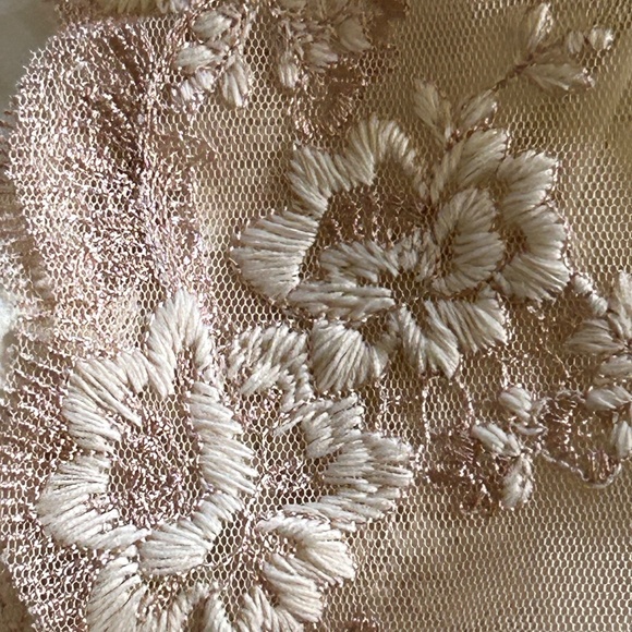 FLORA NIKROOZ Romantic Robe Kimono sz Medium Lace Detail - Picture 6 of 6